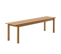 Banc de jardin Linear Steel 170cm LxWxH 170x39x45.5cm