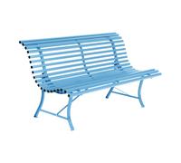 Fermob Banc de jardin Louisiane 150cm bleu maya LxHxP 150x80x72cm