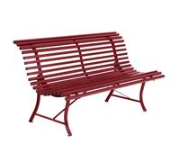 Fermob Banc de jardin Louisiane 150cm chili LxHxP 150x80x72cm