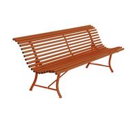 Fermob Banc de jardin Louisiane 200cm orange confite LxHxP 200x80x72cm