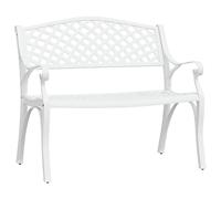 Banc de jardin meuble de patio d'extérieur 102 x 50 x 83 cm aluminium