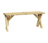 Banc de jardin meuble de patio d'extérieur 110 x 36 x 44 cm bois marron
