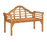 Banc de jardin meuble de patio d'extérieur 125 x 56 x 87.5 cm bois marron