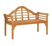 Banc De Jardin Meuble De Patio D'extérieur Terrasse 125 Cm Bois D'acacia Solide Helloshop26 02_0011231 Multicolore