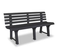 Banc de jardin meuble de patio d'extérieur 145.5 x 49 x 74 cm