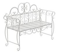Banc de jardin Minna , Blanc antique G