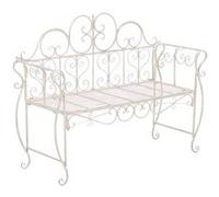 Banc de jardin Minna , Crème antique