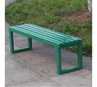 Banc de Jardin Moderne d'extérieur - Assise en Bois Massif et Structure en Acier - 100/120/150 cm for terrasse, Bord de Piscine et Cour(Green,120cm)