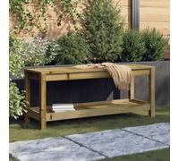 Banc de jardin noir 108x35x45 cm bois massif de pin banc d'extérieur vidaXL