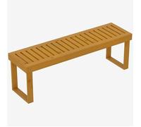 Outsunny Banc de Jardin, Banc en Bois de pin 2 Places, Banquette de Jardin, Assise à Lattes, 132 x 34 x 43 cm, Bois Naturel