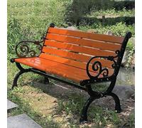 Banc de jardin, patio extérieur avec dossier micro-arc, résistant à la pluie et au soleil, forte capacité de charge, idéal pour les parcs