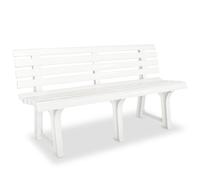 Banc de Jardin Plastique Vert Banquette Meuble Patio Terrasse Parc vidaXL