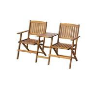 Banc de jardin pliant et table à thé 140cm Bois d acacia solide