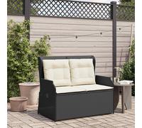 Vidaxl Banc De Jardin Avec Coussin Gris Poly Rotin