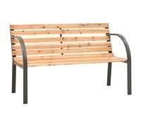 Banc de jardin pour enfant 81 cm, banc de parking, banc de jardin, banc de parking, balcon, terrasse, avec dossier et accoudoirs, bois de sapin chinois (facile à assembler)