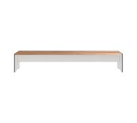 Banc de jardin Riva Wood XL cambala frame HPL white