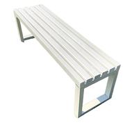 Banc de jardin robuste en métal noir - Siège de terrasse résistant aux intempéries avec cadre en fonte de 1 m en 7 couleurs, parfait pour les parcs et les patios