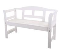 Banc de jardin - SenS-Line Friesen - Bois massif - Blanc - 1 personne - Naturel