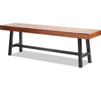 VEVOR Banc d'extérieur banquette de jardin en bois pied en métal 160 cm 226,8 kg