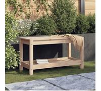 Banc de jardin - VIDAXL - 82,5x35x45 cm - Bois massif de pin - 2 personnes - Style naturel