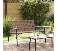 Banc De Jardin Vidaxl Noir 113x79x75 Cm En Poly Rattan