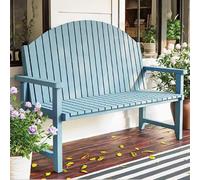 Banc de Jardinage, Banc de Jardin Exterieur, Banc de Couloir, Banc d'extérieur en Bois Massif avec Dossier, Double Siège de Style Européen for Jardins, Cours et Parcs
