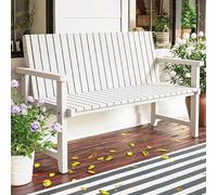 Banc de Jardinage, Banc de Jardin Exterieur, Banc de Couloir, Banc d'extérieur en Bois Massif avec Dossier, Double Siège de Style Européen for Jardins, Cours et Parcs