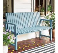 Banc de Jardinage, Banc de Jardin Exterieur, Banc de Couloir, Banc d'extérieur en Bois Massif avec Dossier, Double Siège de Style Européen for Jardins, Cours et Parcs