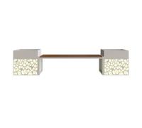 Banc de jardinière de parc Jardinière avec banquette de loisirs combinée