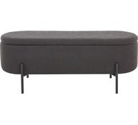 Banc de lit avec fonction de rangement Anthracite Pouf Tabouret de pied Tabouret en tissu