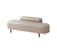 Banc de lit Chambre Chevet Lumière Luxe Banc à Chaussures Entrée Long Canapé Entrée Banc à Chaussures Garde-Robe Long Canapé (Gris Clair,Grand)