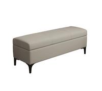 Banc de lit gris clair - Canapé élégant et chaussure pour salon, chambre à coucher, vestiaire - Meuble d'entrée fonctionnel, design peu encombrant, tabouret de lit confortable