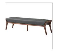 Banc de lit Nouvelle chambre chinoise, table de chevet en bois massif, armoire, banc à chaussures, canapé en cuir simple, canapé long (petit)