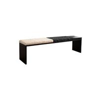 Banc de Luxe léger Moderne du Milieu siècle - Tabouret Bas Haute qualité for entrée, Bout lit, siège Long Couloir Tabouret Long Repose-Pieds(B,120x35x45cm)