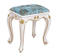 Banc de maquillage rembourré et repose-pieds - Assemblage facile - Table basse polyvalente pour dressing et piano