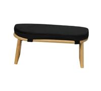 Banc de méditation en Bois Banc de méditation, Tabouret Yoga, siège Ergonomique, Chaise for intérieur et extérieur, Salon(Black)