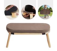 Banc de méditation pliable Tabouret de yoga 44*19*21cm Chaise de yoga (couleur bois+café)