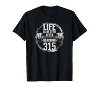 Banc de Musculation Amusant de 142,9 kg - Better After Benching 315 T-Shirt