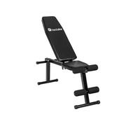 Banc de Musculation d'Haltérophilie en Acier PliableRepose-jambes avec rouleau noir