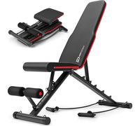 Hop-Sport Banc de Musculation Pliable HS-2030HB, Dossier réglable à 6 niveaux, Banc de Muscu Inclinable pour l'Entraînement Complet