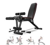 Banc de Musculation Multifonctions Pliable,avec Leg Extension Machine,Universel Banc à haltères Exercices abdominaux Exercices, Banc d’entraînement pour Tout Le Corps