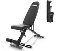 Banc de musculation pliable et réglable VirtuFit FB100 Noir 110x35x108 cm