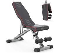 Banc de Musculation Pliable,Inclinable 0 - 180°,Banc Allongé Fitness Réglable Multifonction Entrainement