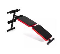 Banc de Musculation - Pliable - Multi-positions - Rouge - 150 kg max
