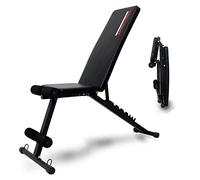 Banc de musculation pliable réglable TrainHard,Banc de musculation multifonction,Banc incliné,Appareil pour abdominaux,Banc plat,Droit,Convient pour les débutants,Charge maximale : 200 kg