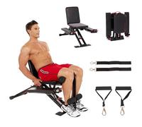 Banc de Musculation Pliable TOTAL FLEX L - Bancs de Fitness, Bancs de Gym pour la Maison, Bancs d'Entraînement - Équipement de Musculation Multi Sport, Équipement Pilates, Équipement de Salle Portable