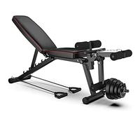 Banc de musculation réglable, banc d'entraînement utilitaire pliable et réglable, avec extension des jambes, salle de sport à domicile, entraînement de force du corps entier en inclinaison et en déc