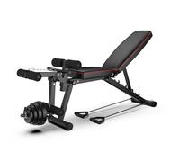 Banc de musculation réglable - Bancs de poids utilitaires pour entraînement complet du corps, pliable à plat/incliné/déclin, banc multifonction pour salle de sport à domicile