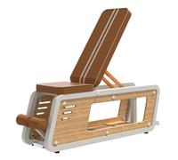 Deportium Banc de musculation Duke réglable Marron 119,5x32,5x46,5 cm