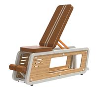 Deportium Banc de musculation Duke réglable Marron 119,5x32,5x46,5 cm